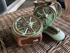 Frankoma Pottery Wagon Wheel GREEN Cream & Sugar w Lid 94B FABULOUS CONDITION! — photo 5