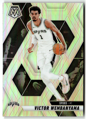 2024-25 Panini Mosaic NBA No. 31 Victor Wembanyama Silver Prizm