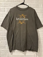 Amsterdam Holland Men's XL Blue Green Colorblock Shirt Vintage Kist Design