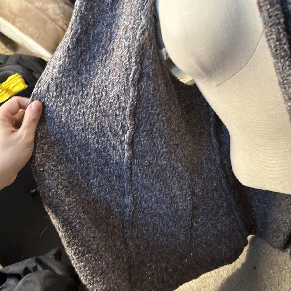 Chaleco cárdigan abierto tejido artístico boho bohi para mujer Habitat Clothes To Live In talla L Foto 3 de 4