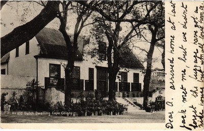 PC SOUTH AFRICA AN OLD DUTCH DWELLING. CAPE COLONY (a82965)