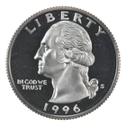1996-S Washington Quarter Proof — photo from another recent sale