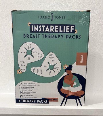 Idaho Jones InstaRelief Breast Therapy Hot/Cold Reusable Gel Packs BPA Free 2pk