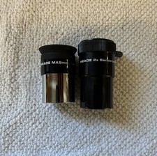 Meade 2x Barlow Lens and MA9mm Telescope Lens Lot of 2