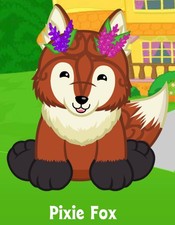 Webkinz Classic Pixie Fox - hm9110 - Virtual Adoption Code Only