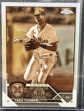 Trea Turner - 2023 Topps Chrome Sepia Refractor base card #103