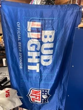 Bud Light NFL Official Beer Sponsor Flag Blue 3x5 ft Bar Man Cave Banner