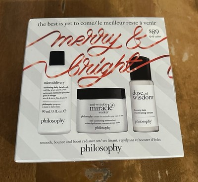 Philosophy Merry & Bright Skincare Trio - White, Black, Red
