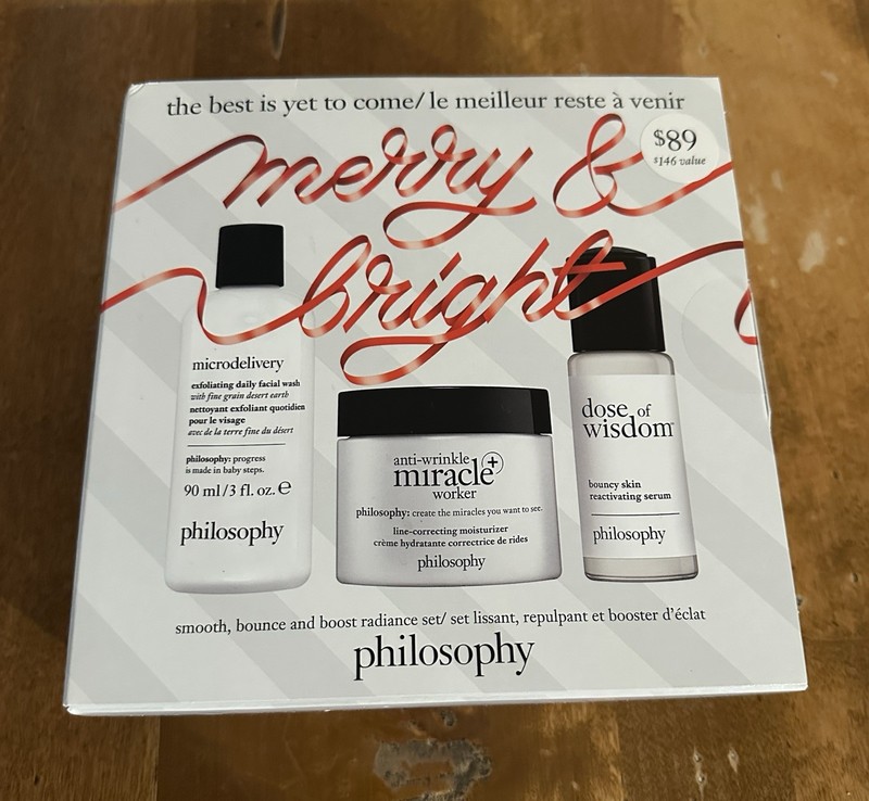 Philosophy Merry & Bright Skincare Trio - White, Black, Red
