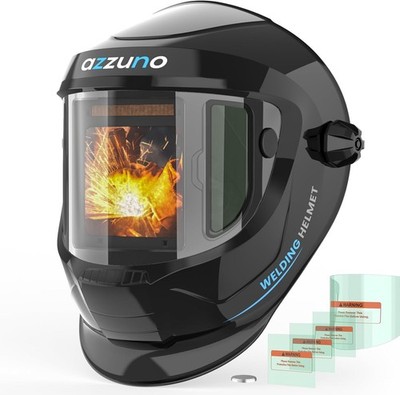 4 Arc Sensors Auto Darkening Welding Helmet, Wide Shade 4/5-8/9-13