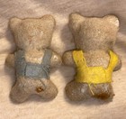 Vintage Fuzzy Flocked Animal w/ Fuzzy Hair - Flocked  Mice - Lot of 3 — photo 4