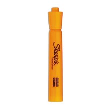 Sharpie Tank Style Highlighters, Orange Ink, Chisel Tip, Orange Barrel, Dozen
