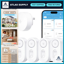 Smart Water Leak Detector 1s with High Alarm - 4 Pack, Upgraded Home Safety Aler