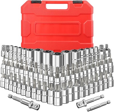 67-Piece Master Torx Bit Socket and E-Torx Set, 67PCS Set 