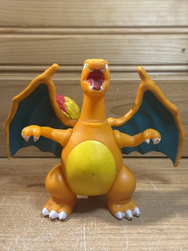 Tomy 1998 Pokémon Charizard Action Figure Vinyl, Portable, Orange Yellow, 5-inch