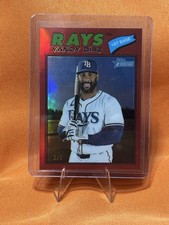 2026 Topps Heritage Tampa Bay Rays YANDY DIAZ #47 - SSP  red chrome Parallel  /5