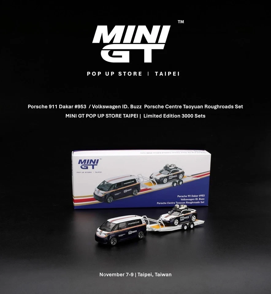Porsche Zentrum Taoyuan Roughrads Set MINIGT Pop Up Store Taiwan Exclusive