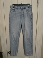 American Eagle Size 6 Stovepipe Strigid Mom Jeans Light Wash C6