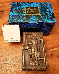 Archangel Saint Michael Rosary Keepsake Box Veronese Design Studio Collection