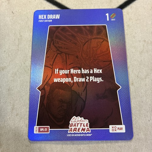 2026 Bo Jackson Battle Arena Hex Draw Bonus Play Foil SSP BPL-21