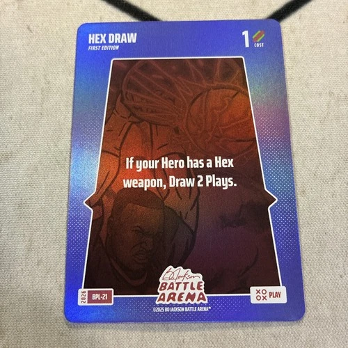2026 Bo Jackson Battle Arena Hex Draw Bonus Play Foil SSP BPL-21