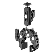 Super Clamp with Double Ballhead Extension Mobile Phones Holder Mount Bracket