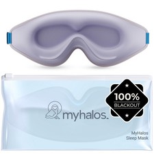 MyHalos Sleep Mask Blackout Eye Mask for Women  Men - 3D Design, Zero Pressure
