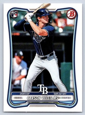 CARSON WILLIAMS  RAYS RC 2026 BOWMAN #39