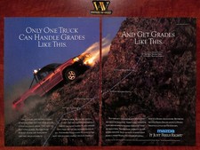 Mazda B2600i Vintage Print Ad - Only One Truck Can Handle Grades Like This 2p
