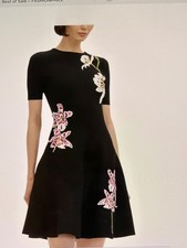Oscar de la Renta Embroidered Black Dress - FABULOUS, ELEGANT, PERFECTION 