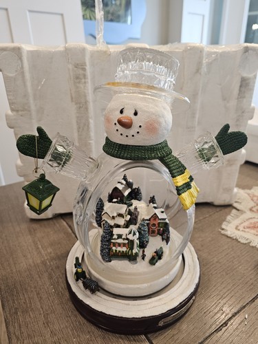 John Deere Bradford Exchange Crystal Snowman Motion Lights Hard To Find - 第 1/11 張圖片