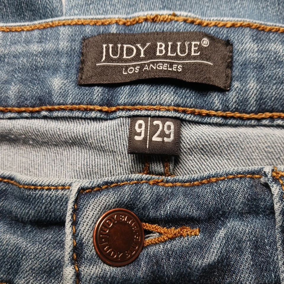 Jeans Judy Blue Angie Cómodos Chic Relajados Talla 9/29 Azul Crop Denim 82102 Foto 3 de 4