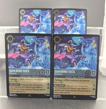 Disney Lorcana Darkwing Duck - Darkwarrior 188/204 Winterspell Rare Foil 4 Cards