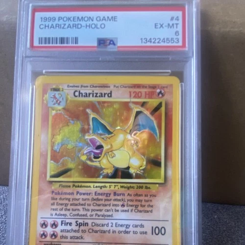 Pokemon Charizard 004/102 Base Set Holo PSA 6 1999