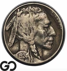 1924-S Buffalo Nickel *Key Date, Low Mintage*, RARE VF San Francisco Issue