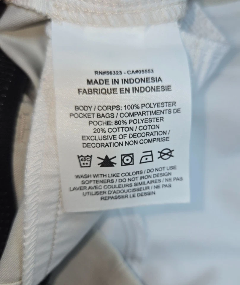 Брюки для гольфа мужские Nike Dri-Fit стандартный крой размер 36x30 бежевые полиэстер легкие - Изображение 4 из 4