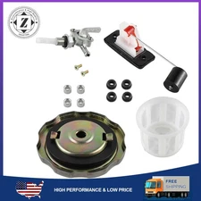 Generator Petcock Filter Gauge Cap Fuel Gas Tank 7 Gallon Universal