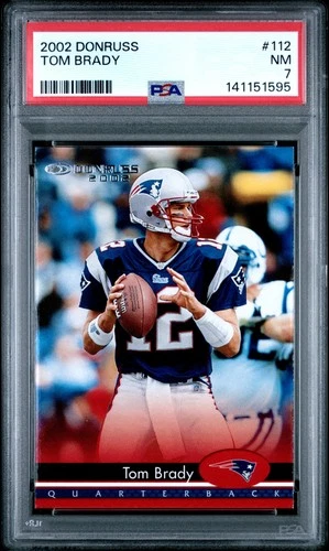 2002 DONRUSS #112 TOM BRADY PSA 7