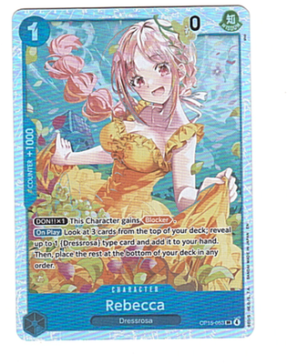 one piece tcg rebecca deck OP04-092 REBECCA One Piece Character Card (Black) English – JaqJnr main image 1