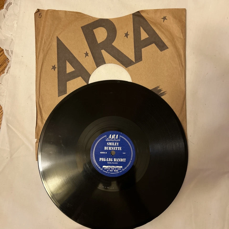 78 SMILEY BURNETTE ARA 4008 CATFISH TAKE A LOOK AT THAT WORM Country VG++ - Image 4 of 4