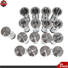 17 Pcs 1/16 - 1-1/16'' 5C ROUND Collet Set By 16ths Harden Machinist 0006" TIR
