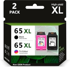 For HP 65XL Ink Cartridge Combo for Deskjet 2622 2652 2655 3722 ENVY 5055 5052