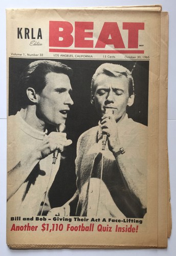 VINTAGE MUSIC KRLA BEAT October 30 1965 Righteous Brothers Shebang Sam the Sham - Picture 2 of 4