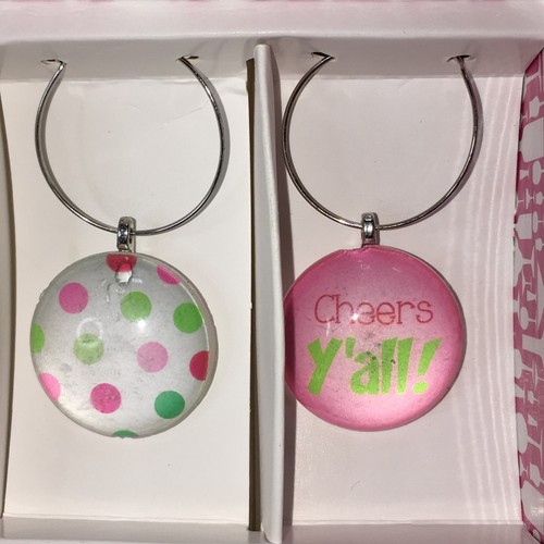 Slant Brand Bottle Stopper & Wine Charm Set Why Limit Happy Hour To An Hour? New - Picture 5 of 5