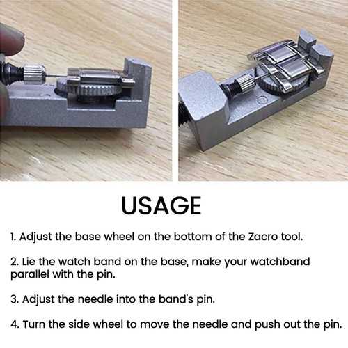 Watch Link Remover Kit Watch Band Tool Watch Band Strap Link Pin Remover Repair₱ - Picture 12 of 12