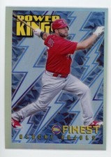 Albert Pujols 2022 Topps Finest Flashbacks Baseball Power Kings Insert SP #PK-7