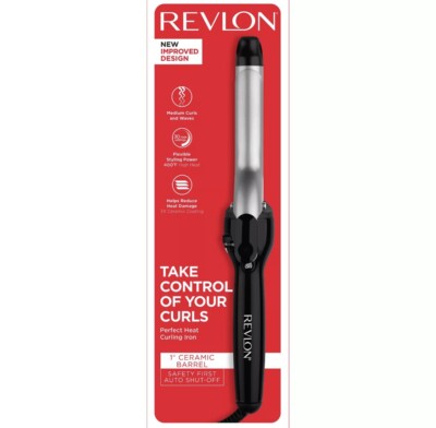 Revlon Perfect Heat Curling Iron 1''  3X Ceramic Barrel RV051 New in Box