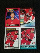 Steven Lorentz - Lot Of 4 Young Guns Jeunes Loups Portraits Red Marquee Rookies