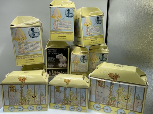 VINTAGE ENESCO SAMUEL J. BUTCHER PRECIOUS MOMENTS BABY TRAIN 0-8 - Picture 17 of 17
