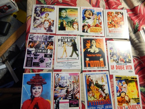 Federico Fellini Postcard Set Vintage Italian Cinema Postcards - Picture 6 of 15
